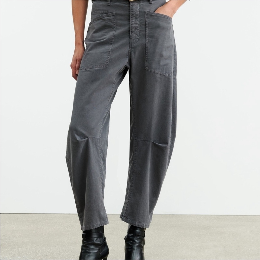 Nili Lotan Shon Corduroy Pant in Vintage Gray Size 2 Barrel NEW - Picture 4 of 11